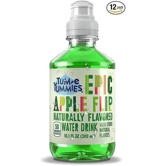 Tum-e Yummies Naturally Flavored Water Drink for Kids - Epic Apple Flip, 12 Pack