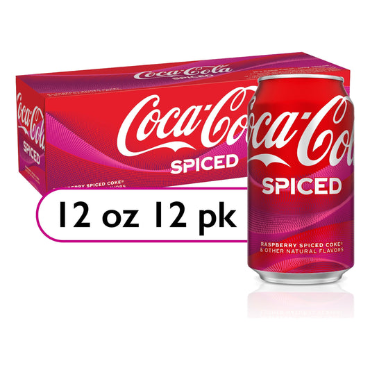 Coca-Cola® Raspberry Spice Fusion, Natural Flavor, 12 fl oz, 12 Pack