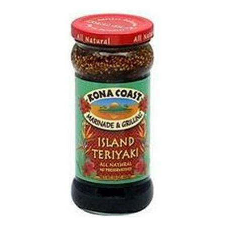 Kona Coast Island Teriyaki Marinade & Grilling Sauce - 6 Pack of 15oz Bottles