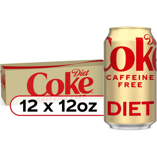 Caffeine-Free Diet Coke Soda, 12 oz Cans - 12 Pack