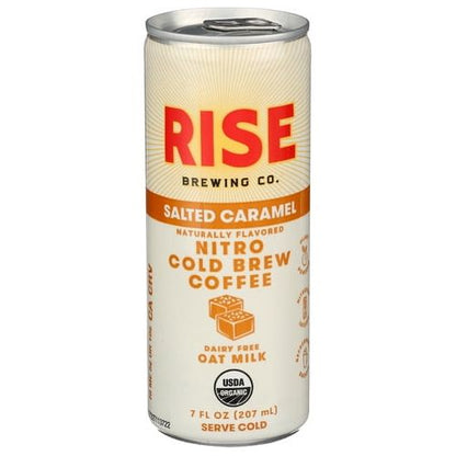 Rise Brewing Co Coffee Nitro Salted Caramel 7 fl oz - 12 Pack