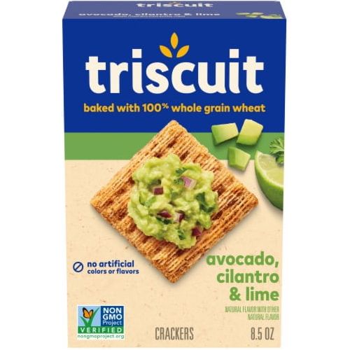 Triscuit Whole Grain Wheat Crackers with Avocado, Cilantro & Lime – 2 Pack (8.5 oz each)