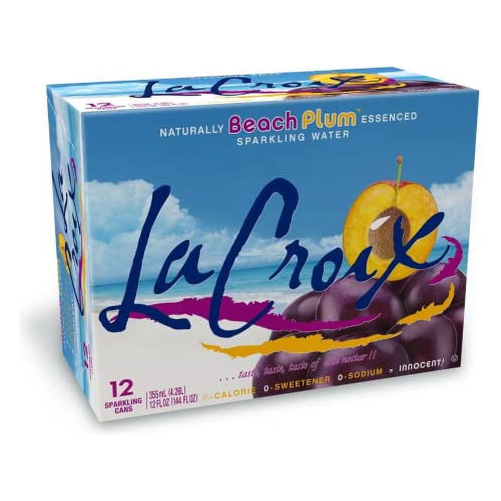 LaCroix Sparkling Water, Beach Plum Flavor, 12 Oz Cans (12-Pack)