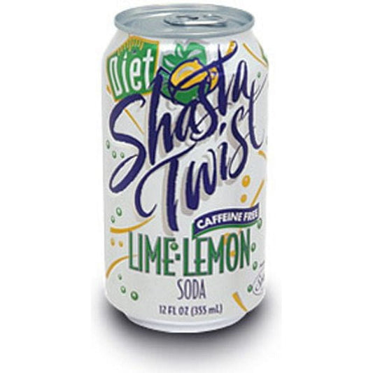 Refreshing Diet Lime Lemon Twist Shasta Soda - 24 Cans of 12oz Delight