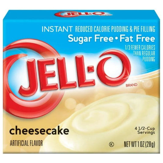 Jell-O Sugar Free Fat Free Instant Cheesecake Pudding & Pie Filling (14-Count Pack)