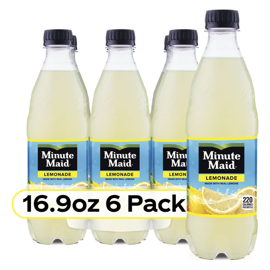 Minute Maid Lemonade Fizz Soda, 16.9 fl oz. Cans - 6 Pack