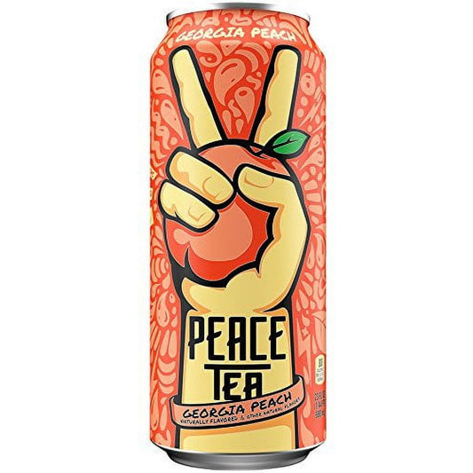 Peace Tea Georgia Peach Sweet Tea Drinks, 23 fl oz, 12 Pack