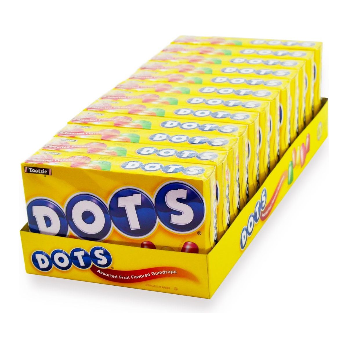 DOTS Assorted Fruit Candy, 6.5 Oz Box, Pack of 12