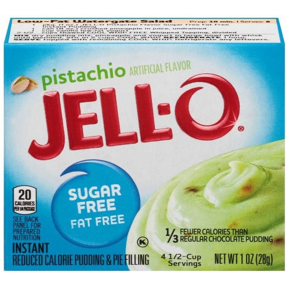 Jell-O Sugar Free & Fat Free Pistachio Instant Pudding & Pie Filling Mix - 14 Pack