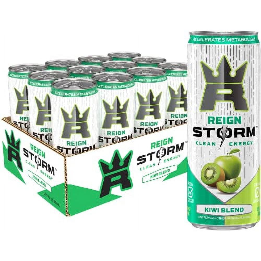 REIGN Storm Kiwi Fusion Energy Drink, 12 Fl Oz (12-Pack)