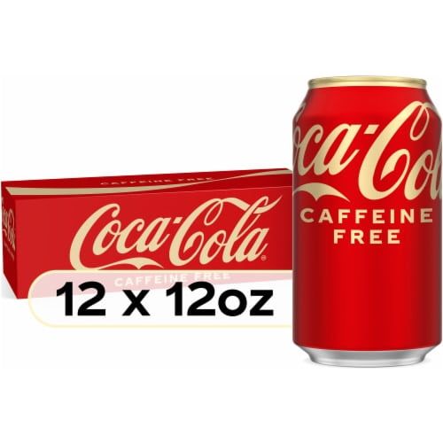 Caffeine-Free Coca-Cola Soda 12 oz Cans - 12 Pack