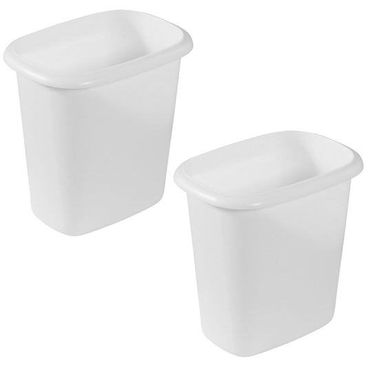 Rubbermaid 6 Qt Bedroom, Bathroom, and Office Wastebasket Trash Can 2 Pk