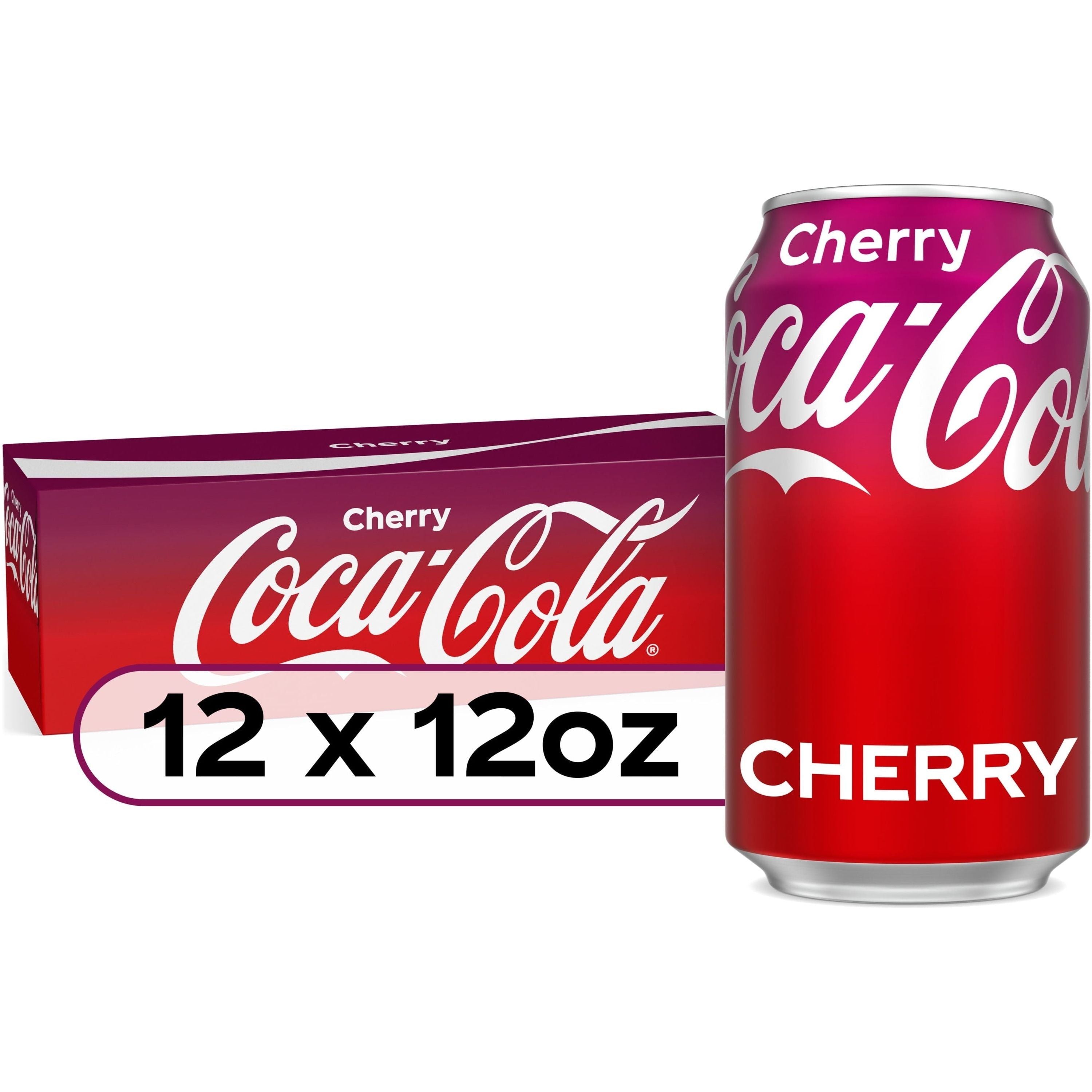 Coca-Cola Cherry Flavored Soda, 12 oz Cans - 12 Pack - Coca-Cola