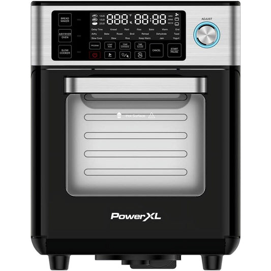 PowerXL 4-in-1 Versa Chef Air Fryer, Oven, Bread Maker, Slow Cooker, with 25 Cooking Presets, Black