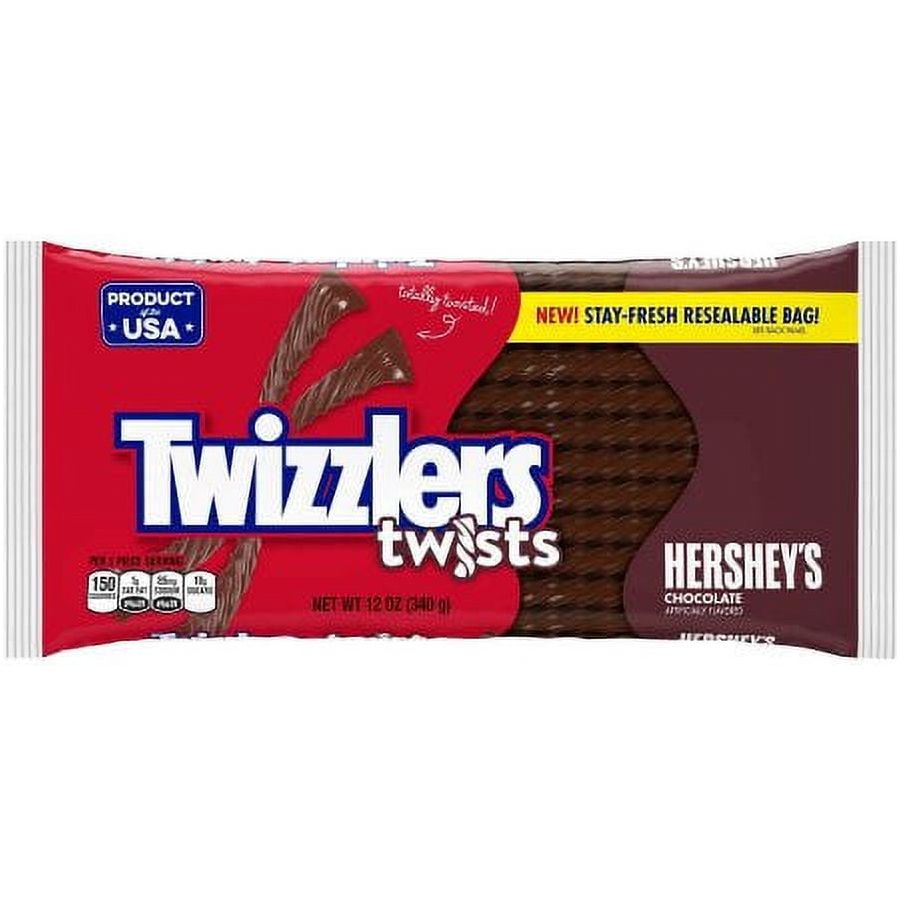 Twizzlers Twists Hershey's Chocolate Licorice Candy (Pack of 10)