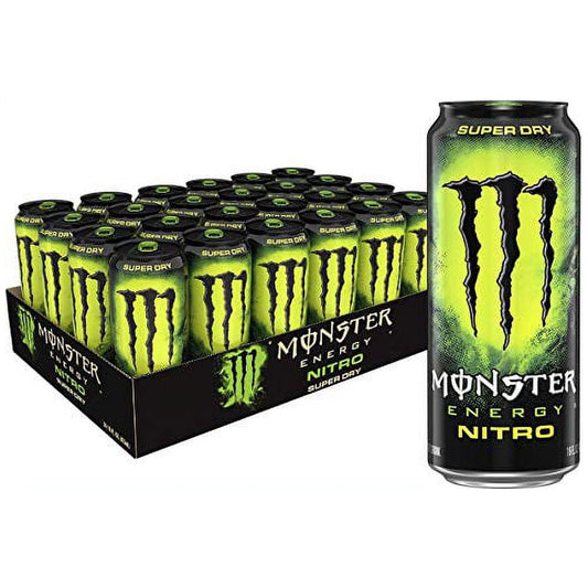 Monster Energy Nitro Super Dry Maximum Power 16 oz Cans - 24 Count