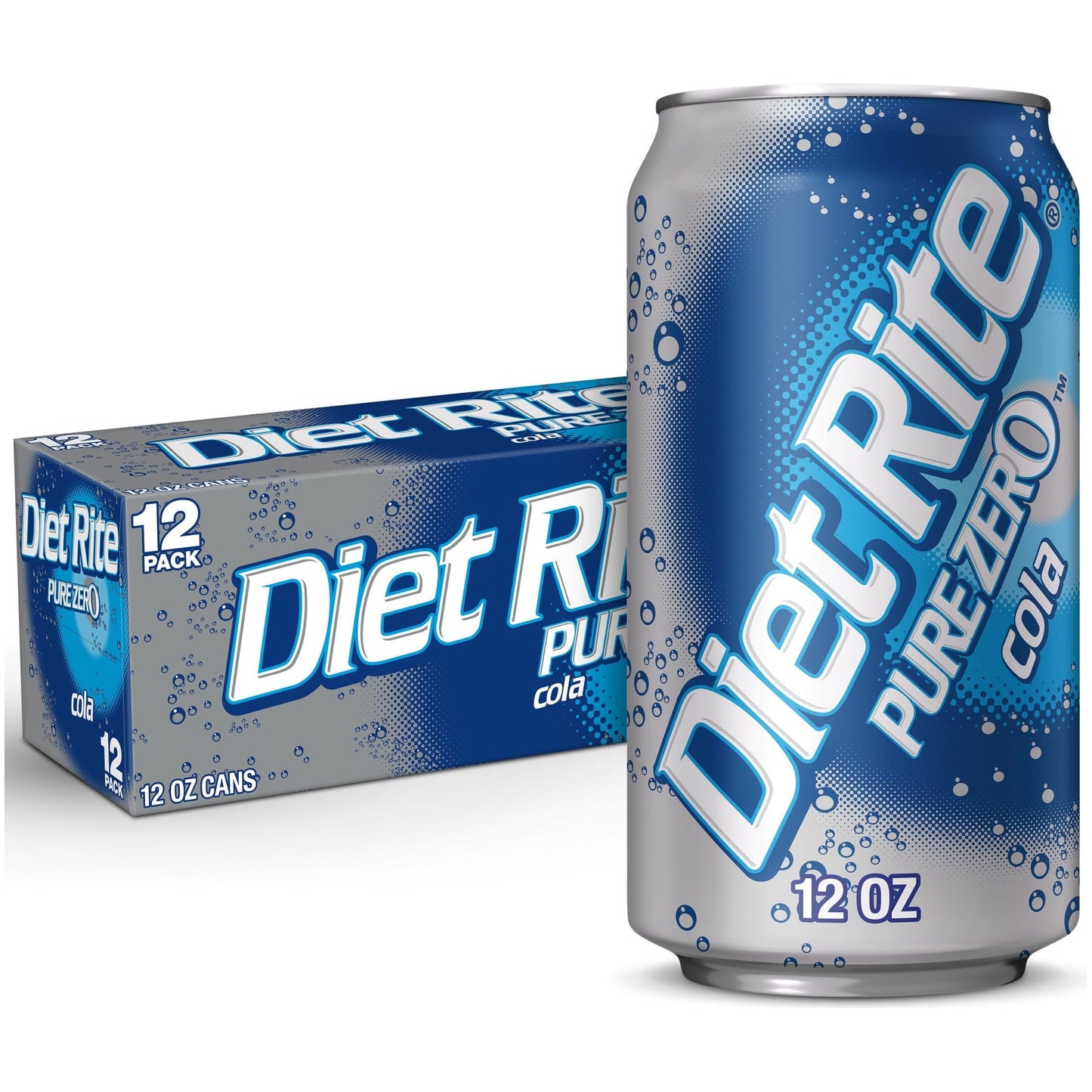 Caffeine-Free Diet Rite Soda, 12 oz Cans - 12 Pack