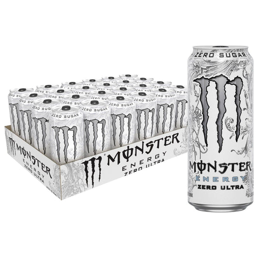 Monster Zero Ultra Sugar-Free Energy Drink - 24 Pack of 16 oz Cans