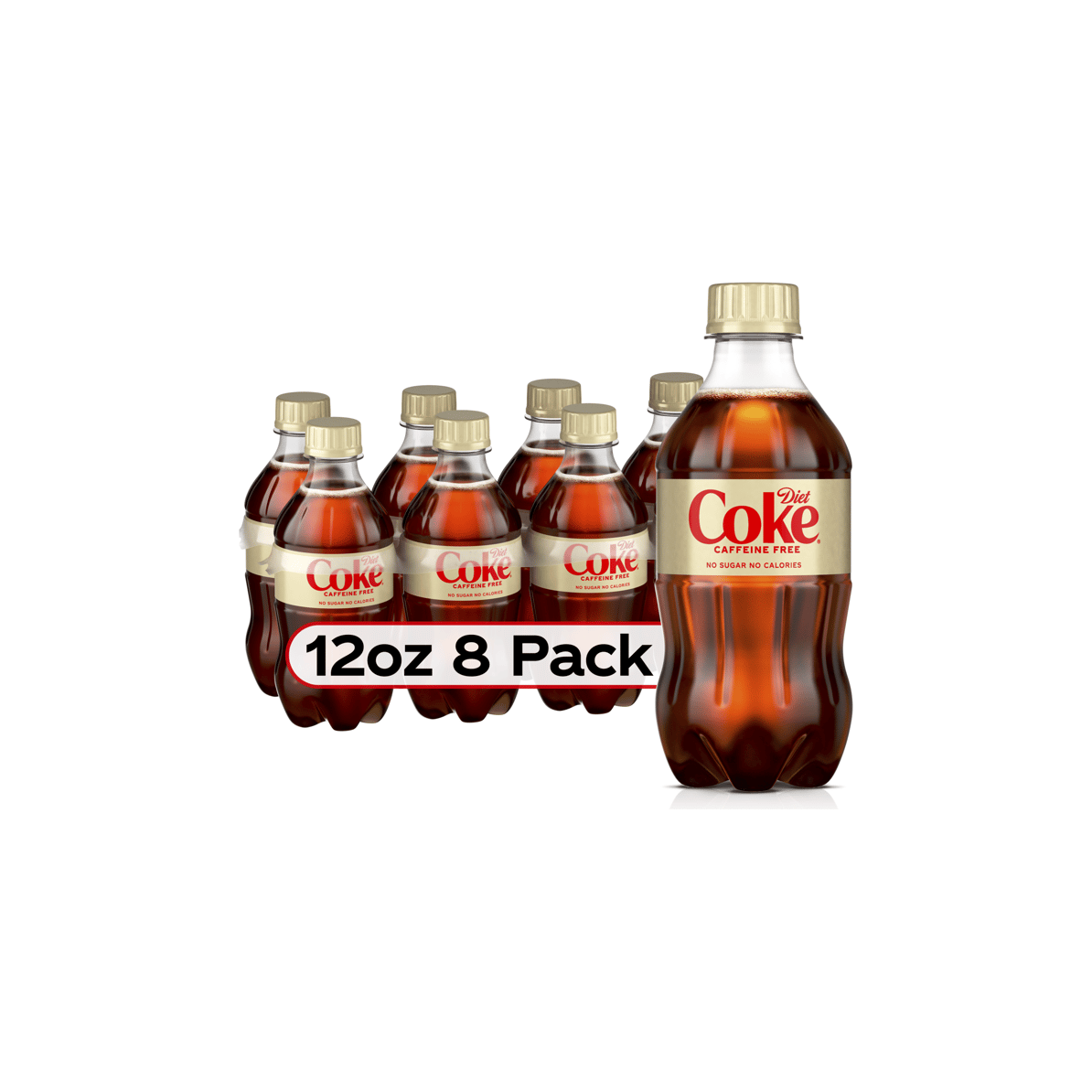 Caffeine-Free Diet Coke Soda, 12 oz Bottles, 8-Pack - Diet Coke