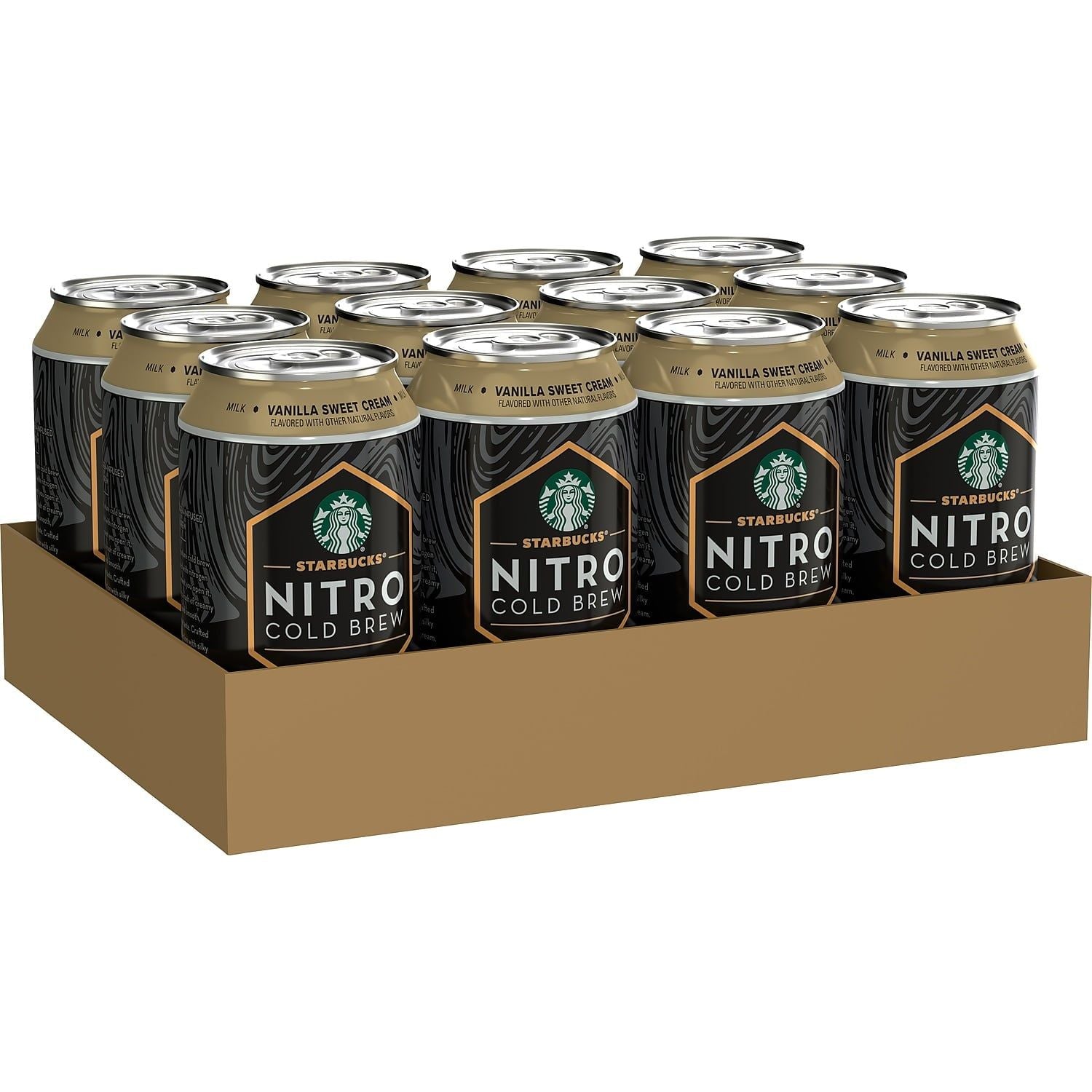 Starbucks Nitro Vanilla Sweet Cream Cold Brew Coffee 9.6 fl. oz. 12 Pack - Starbucks