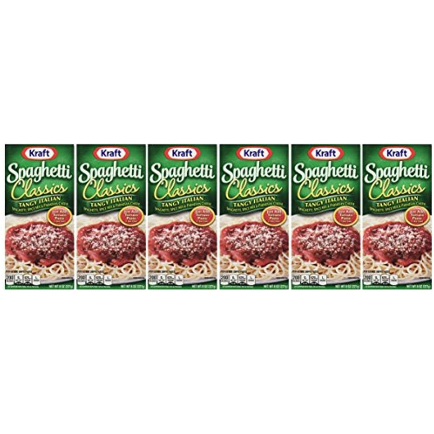 Kraft Spaghetti Classics: Zesty Italian Parmesan Mix (6 Pack, 8 Oz)