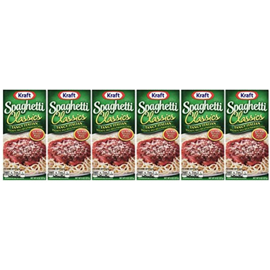 Kraft Spaghetti Classics: Zesty Italian Parmesan Mix (6 Pack, 8 Oz)