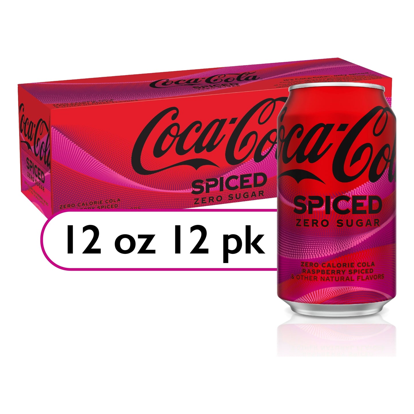 Coca-Cola® Zero Sugar Raspberry Spice Delight, 12 oz Cans - 12 Pack