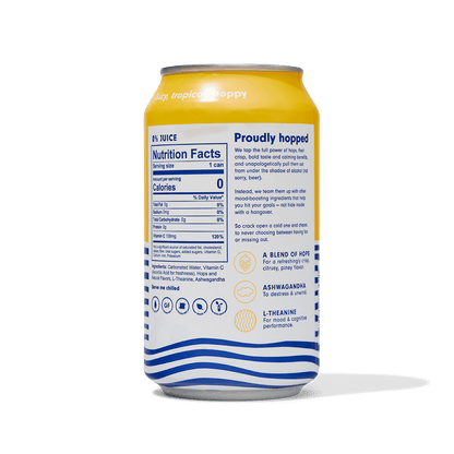 HOP WTR - Sparkling Mango Hop Water - 12 Cans of 12 oz Refreshment