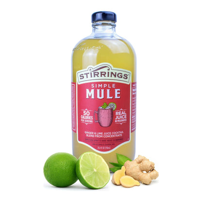 Stirrings Premium Moscow Mule Mixer, 25.4oz - Authentic Ginger-Lime Cocktail Blend