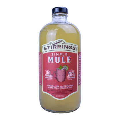 Stirrings Premium Moscow Mule Mixer, 25.4oz - Authentic Ginger-Lime Cocktail Blend