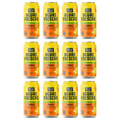 Minute Maid Aguas Frescas Mango Cans, 16 Fl Oz, 12 Pack