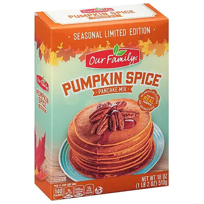 Our Family Pumpkin Pancake Mix 18oz